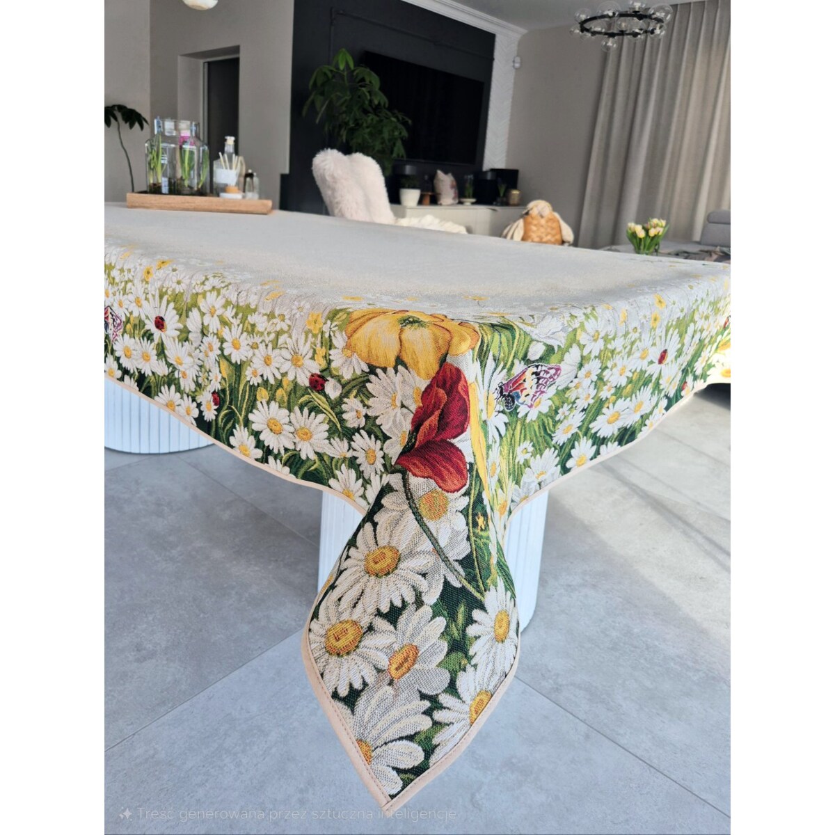 Obrus Na Stół Dekoracyjny Ozdobny 140X260 Cm V Daisy