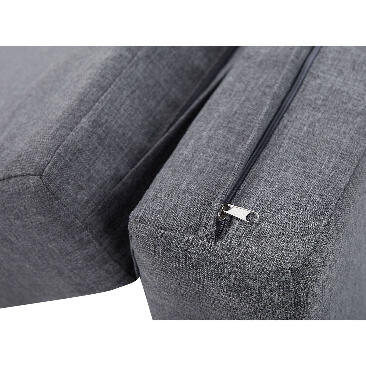 Łóżko ogrodowe z baldachimem biało-szare PALLANZA