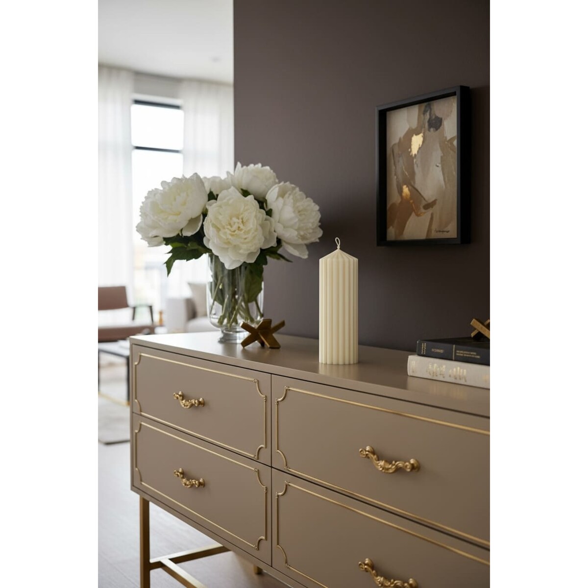 Świeca sojowa Pillar L – elegancka ręcznie robiona dekoracja w nowoczesnym stylu