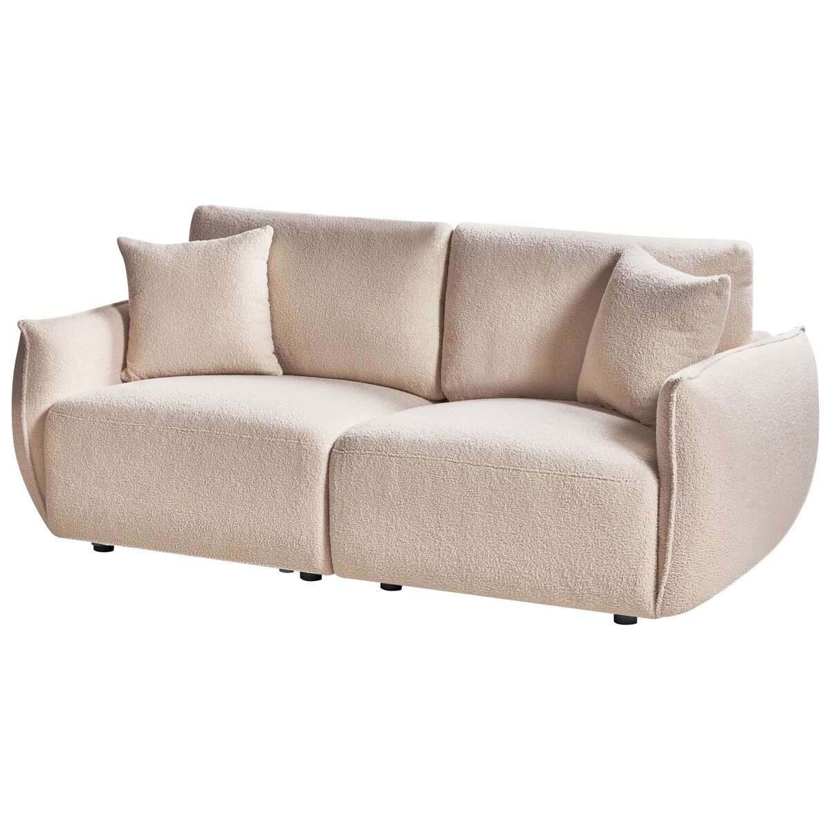 Sofa modułowa dla 2 osób MESNALI Boucle Beżowy