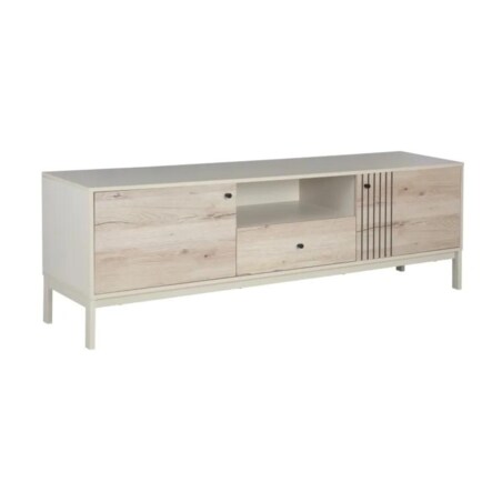 Szafka RTV FROST 1 180cm off white/dąb alpejski