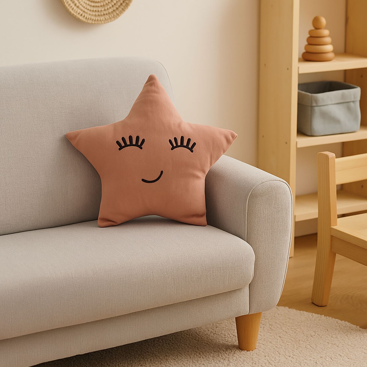 Poduszka dekoracyjna w kształcie gwiazdy, 40 x 40 cm