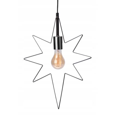 LAMPA wisząca GWIAZDA metalowa 45x32cm