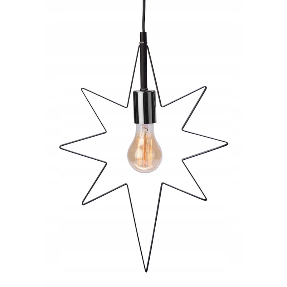 LAMPA wisząca GWIAZDA metalowa 45x32cm