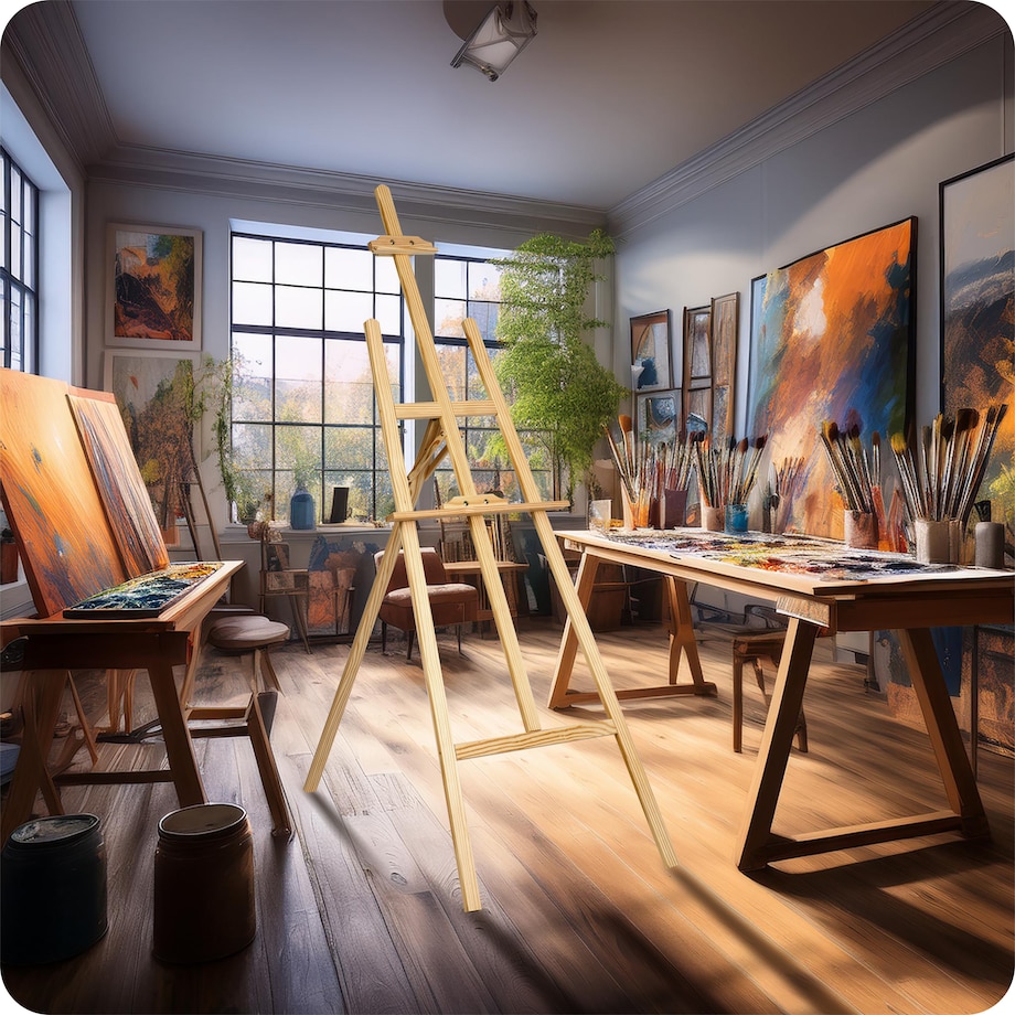 Sztaluga malarska drewniana studyjna plenerowa 175cm Massido