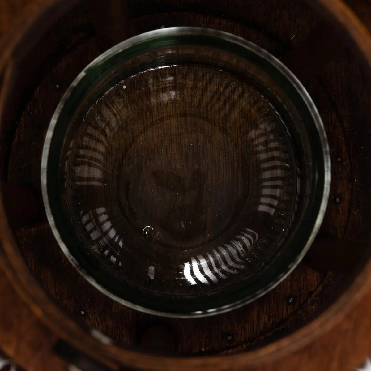 Lampion czarny z uchwytem Hopia 31 cm