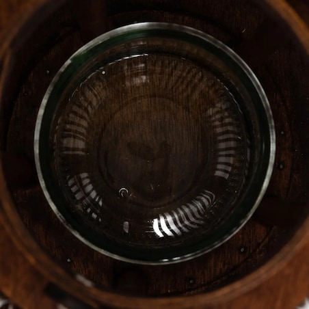 Lampion czarny z uchwytem Hopia 31 cm