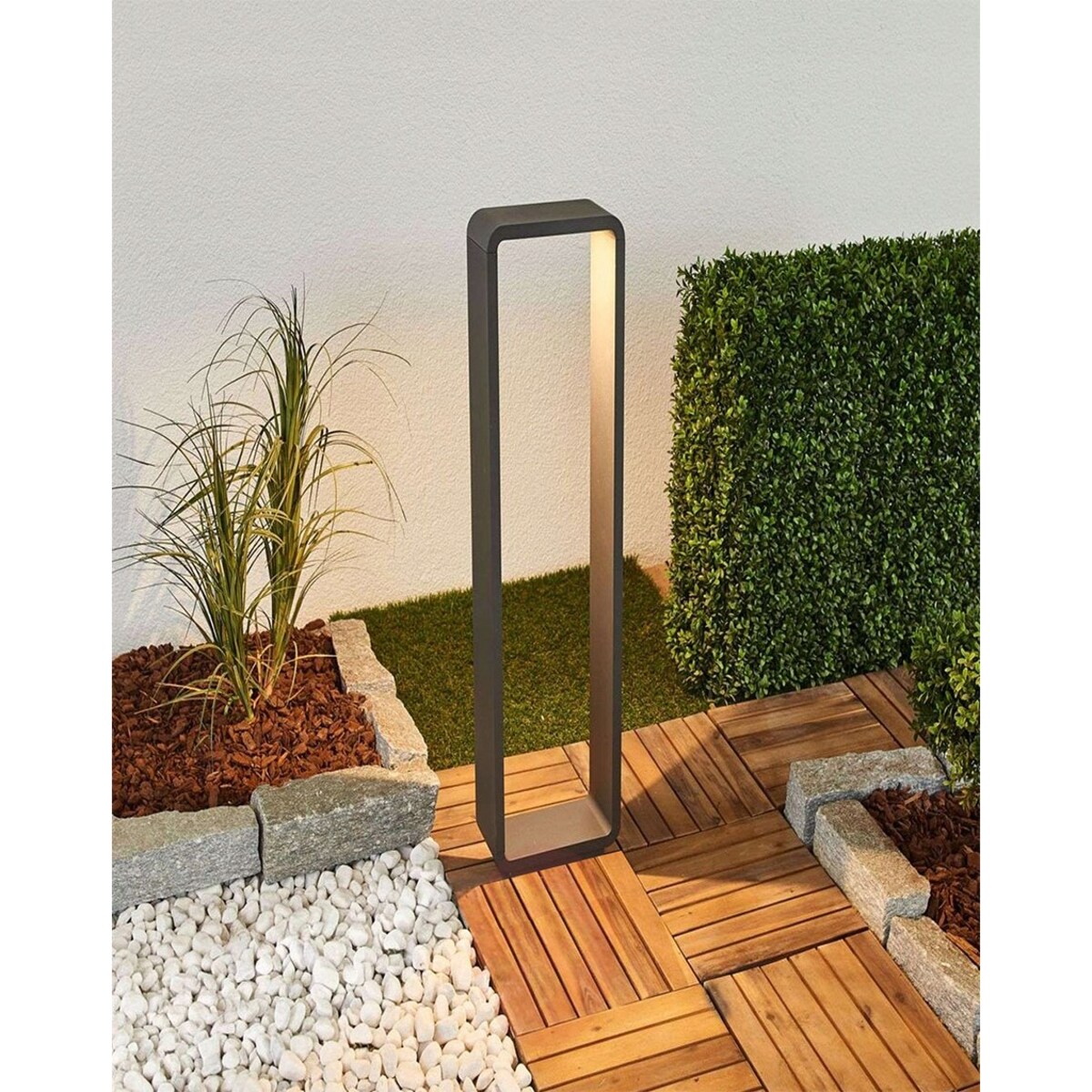 Ledowa ogrodowa lampa stojąca Bento 6761 SuperLED 8W IP44 czarna
