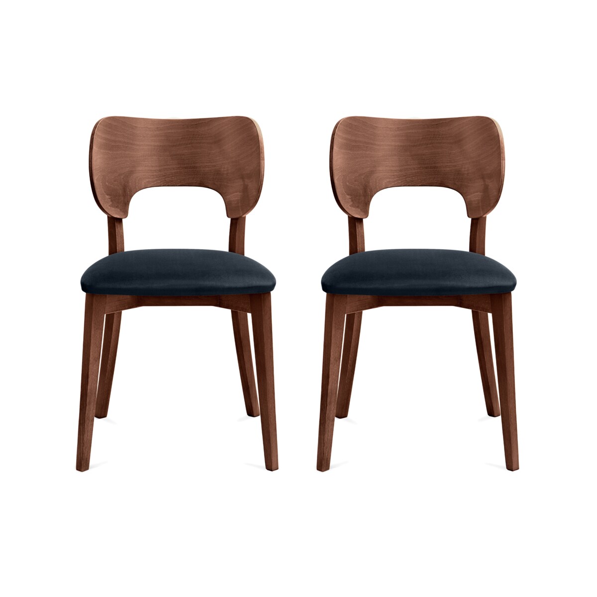 KONSIMO LYCO loftowe krzesła 2 sztuki ciemnoniebieskie