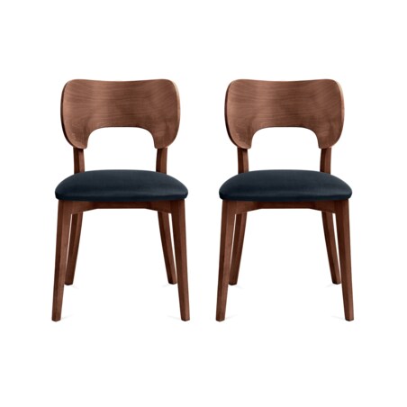 KONSIMO LYCO loftowe krzesła 2 sztuki ciemnoniebieskie