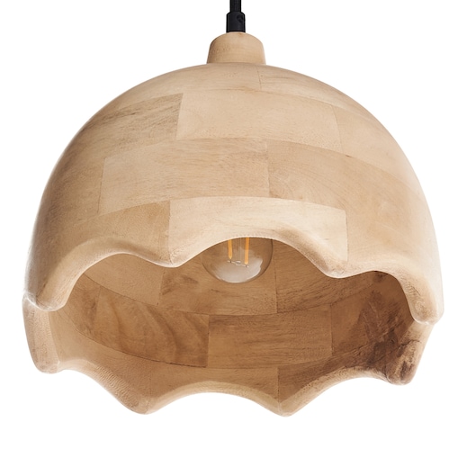 Lampa wisząca GOMATI Drewno mango Jasnobrązowy