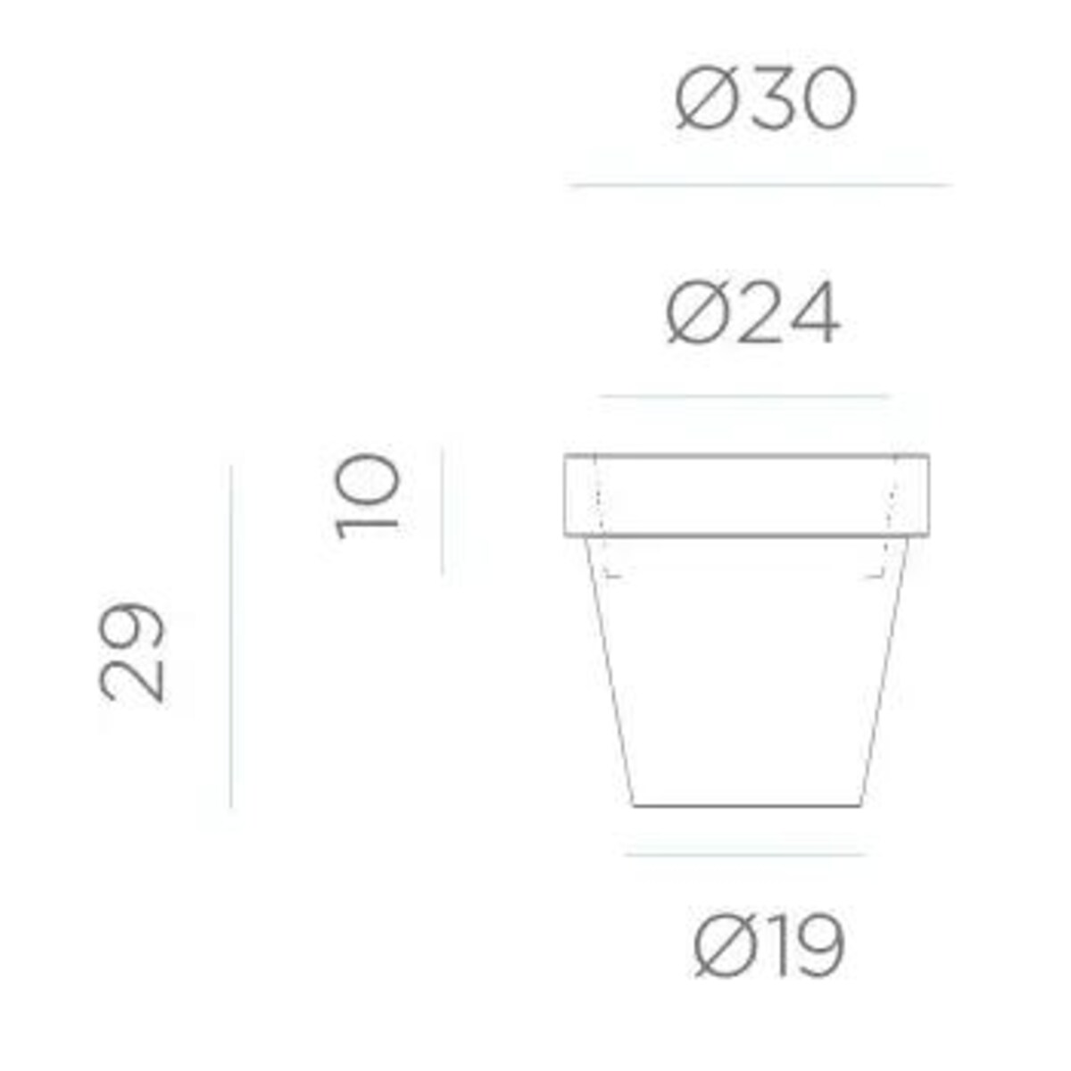 Klasyczna donica ogrodowa Magnolia LUMMG030SSNW King Home IP65 z podświetleniem biała