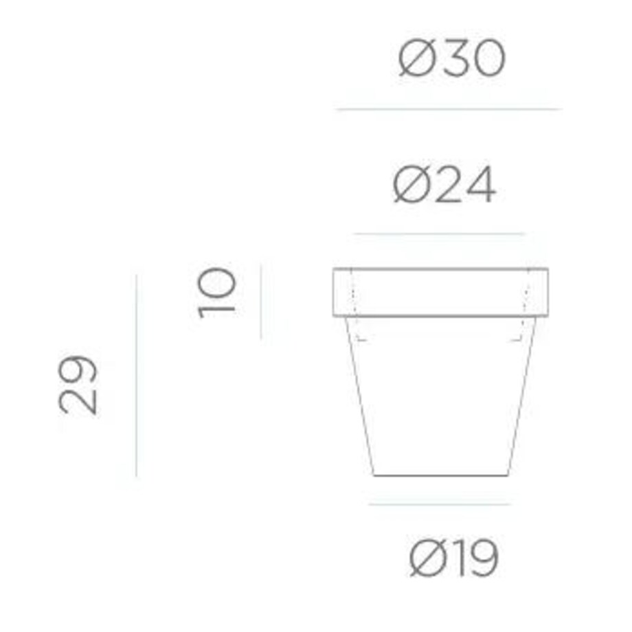 Klasyczna donica ogrodowa Magnolia LUMMG030SSNW King Home IP65 z podświetleniem biała