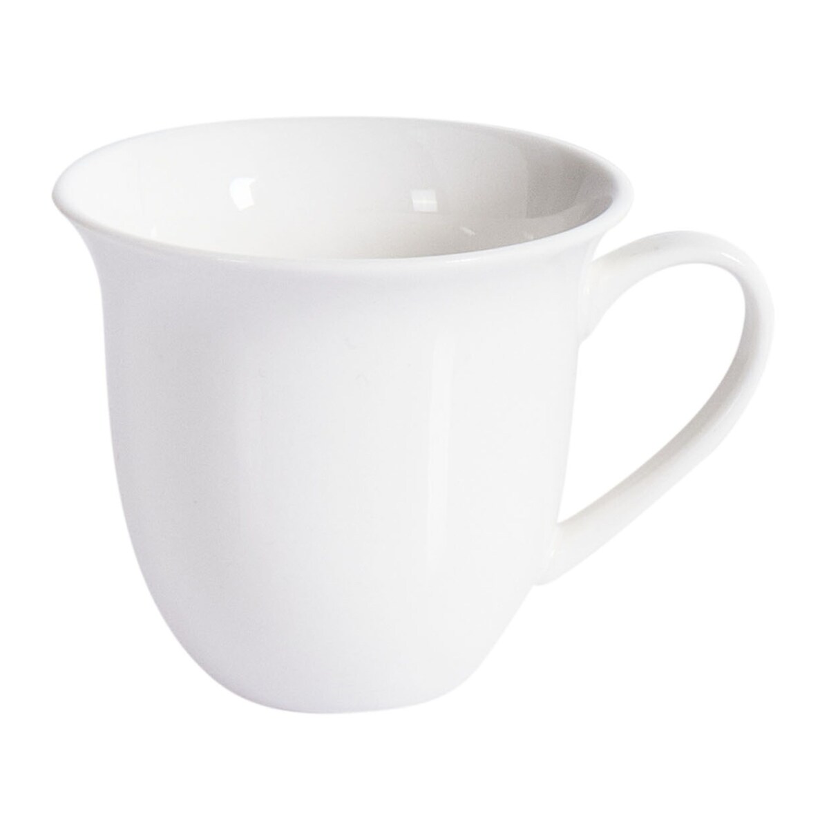 Zestaw 8 filiżanek ze spodkami ELDERBERRY Porcelana Biały
