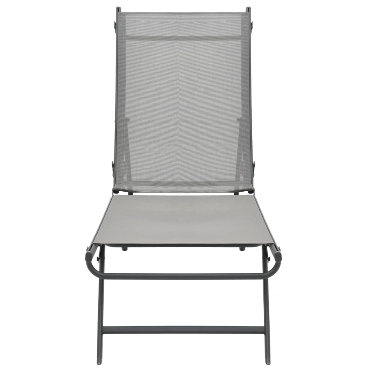 vidaXL Leżaki, 2 szt., textilene i stal