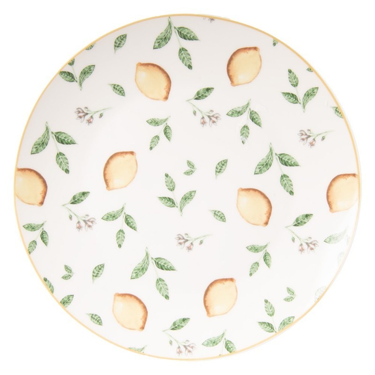 Komplet 6 talerzy deserowych Lemons Ø 20 cm