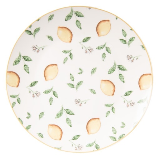 Komplet 6 talerzy deserowych Lemons Ø 20 cm
