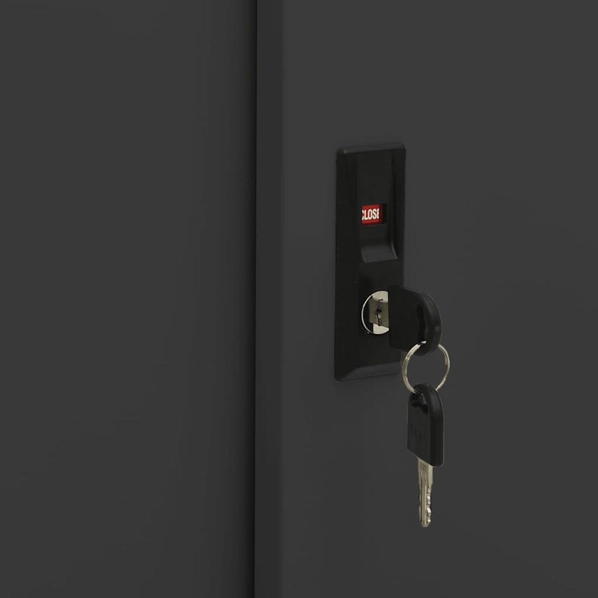 vidaXL Szafka z drzwiami przesuwnymi i donicą, antracytowa, stalowa