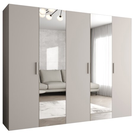 Szafa uchylna otwierana BARI 2 250 wys. 202 cm Kaszmir + u. Srebrny