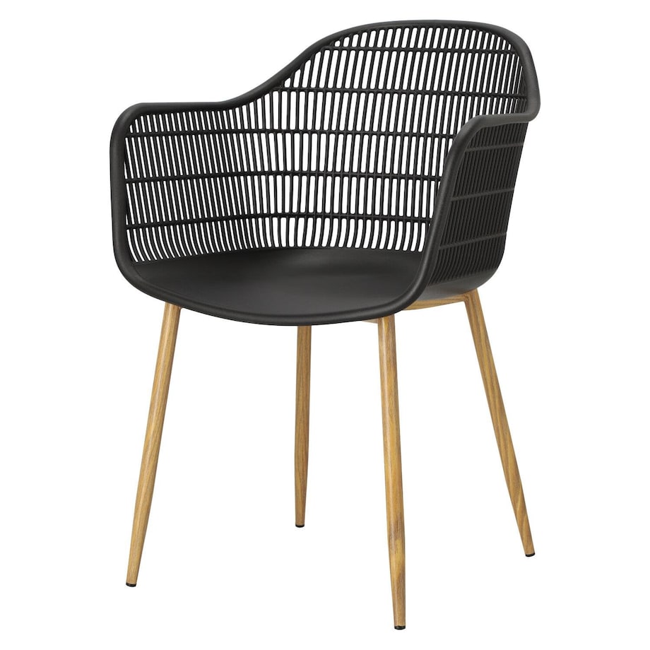 Krzesło Becker czarne/naturalne skandynawskie