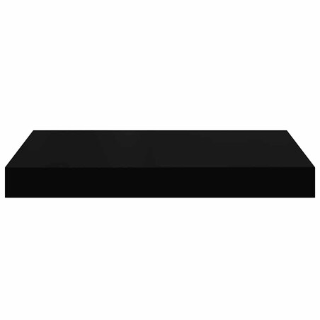 vidaXL Półka ścienna, czarna, wysoki połysk, 40x23x3,8 cm, MDF