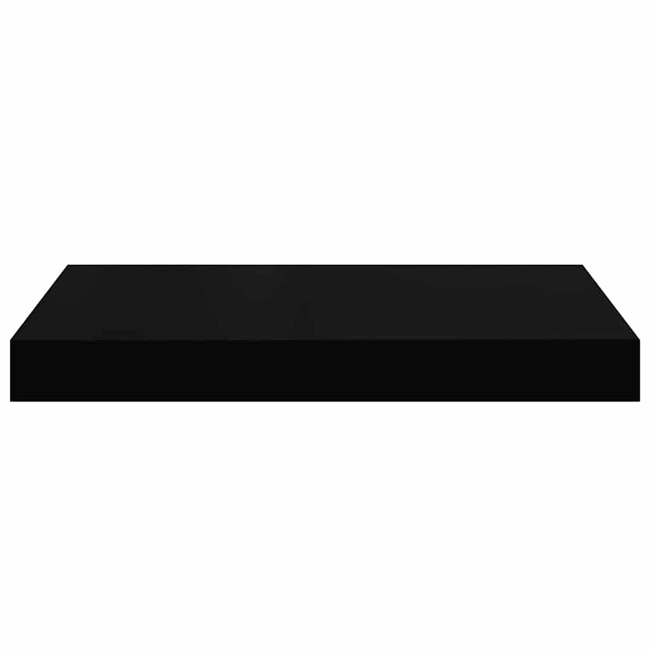 vidaXL Półka ścienna, czarna, wysoki połysk, 40x23x3,8 cm, MDF