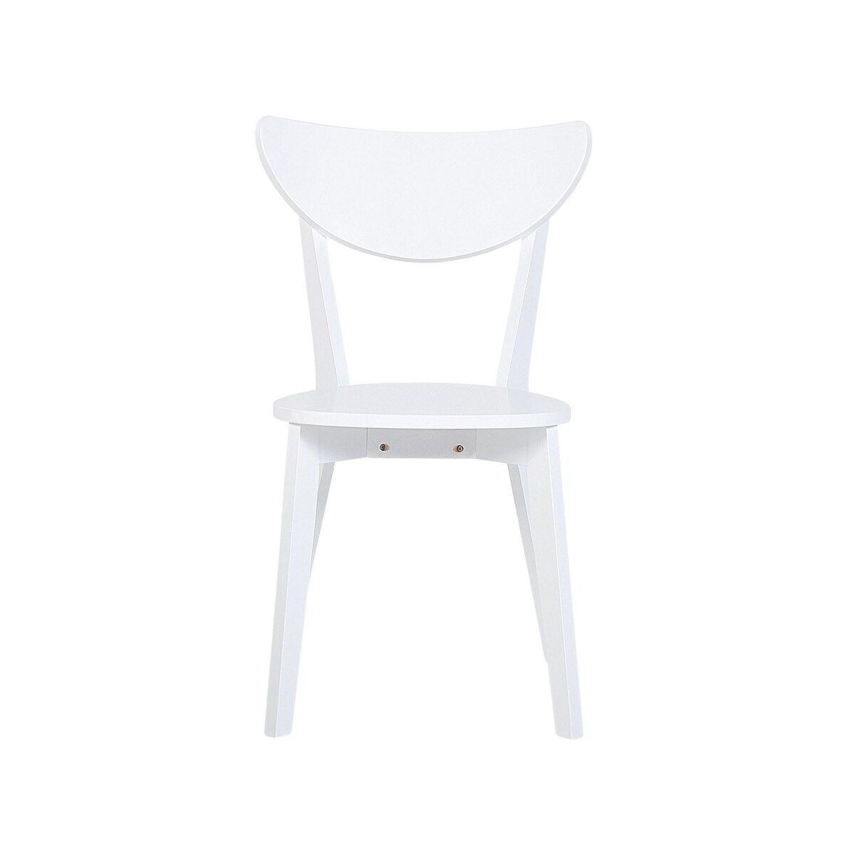 Zestaw do jadalni stół i 4 krzesła biały ROXBY