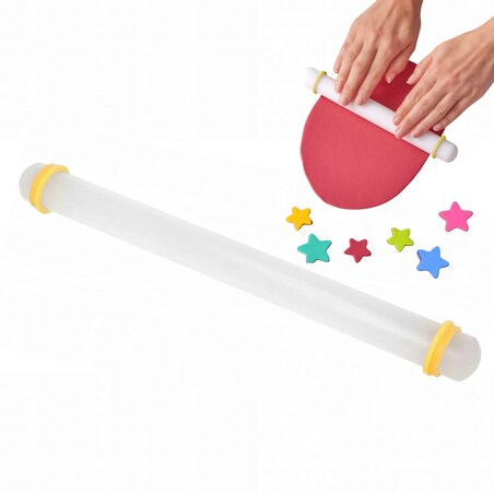 Wałek prosty do mas cukrowych marcepanowych 35cm BRUNBESTE