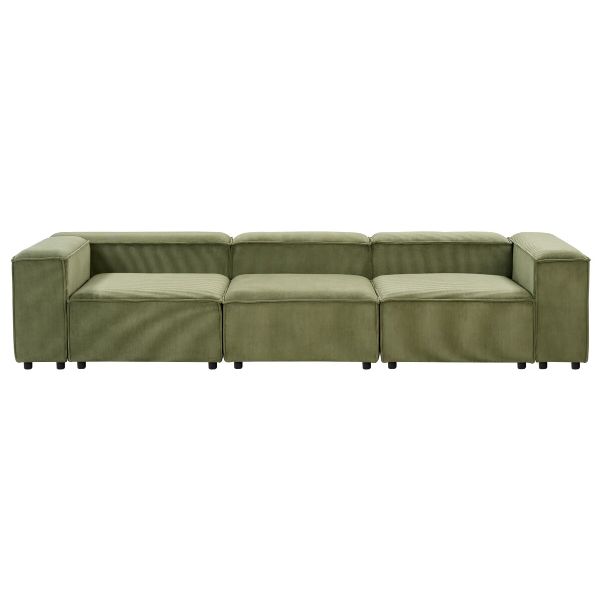 ARDAL dla 3 osób Sofa modułowa Zielony Sztruks