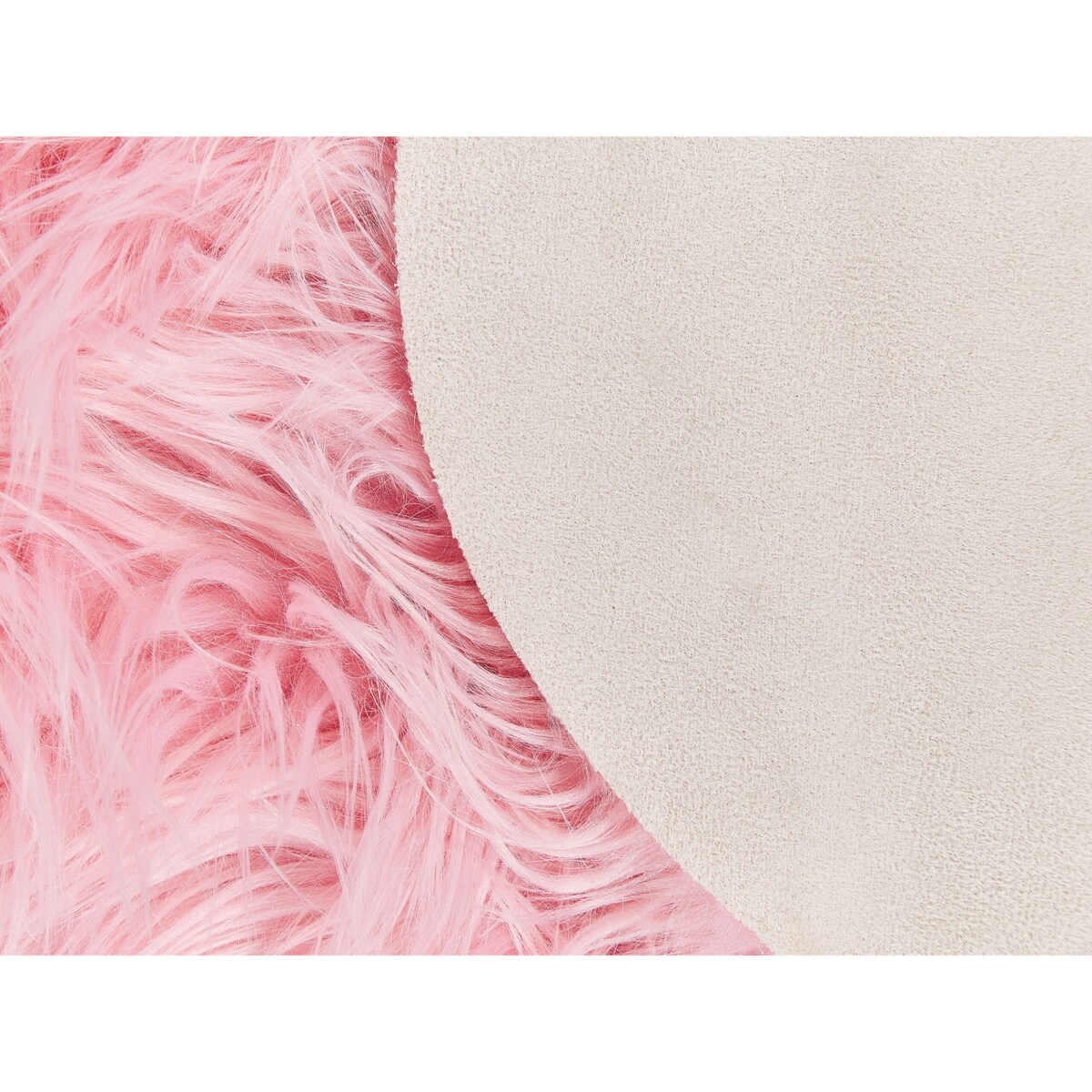 Sztuczna skóra owcza różowa MAMUNGARI