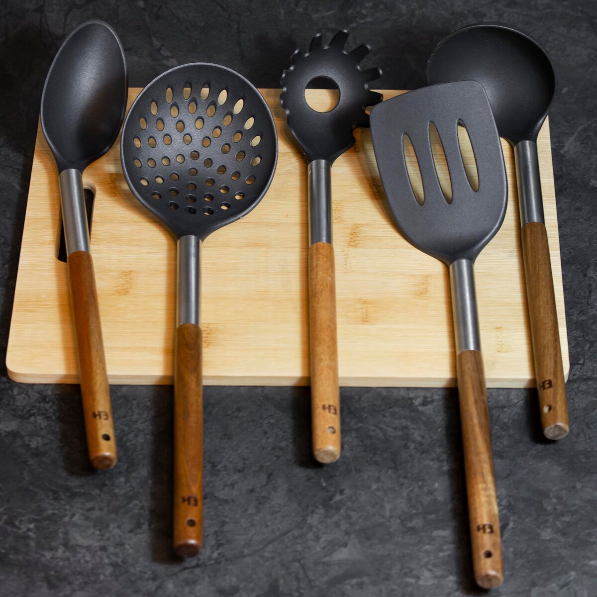 Przybory Kuchenne Zestaw Chochla Łyżka Łopatka