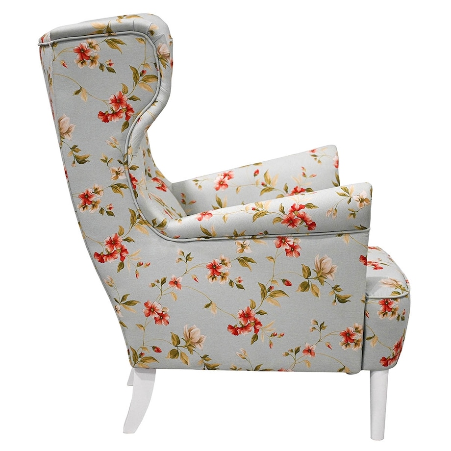 Fotel klasyczny Paul - kwiaty - 82cm x 101cm x 93cm