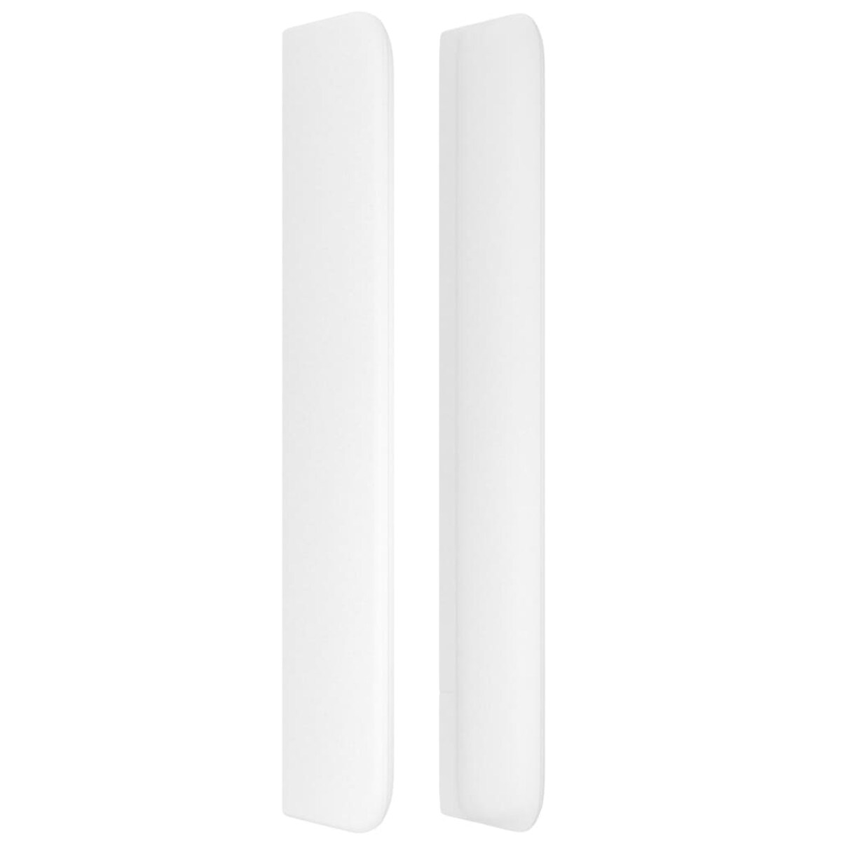 vidaXL Zagłówek uszak, biały, 93x16x118/128 cm, sztuczna skóra