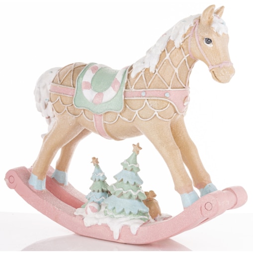 Figurka - konik na biegunach 35x40x9,5 cm LED