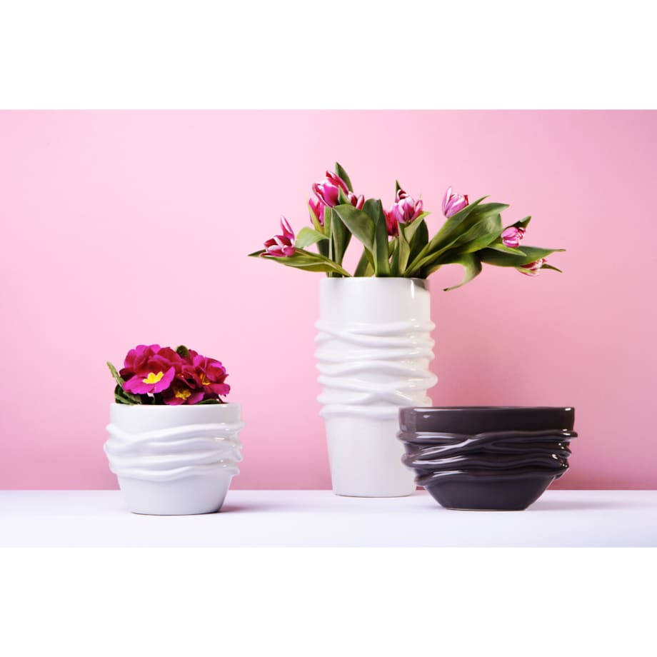 Konsimo RUMEX Wazon, kremowy