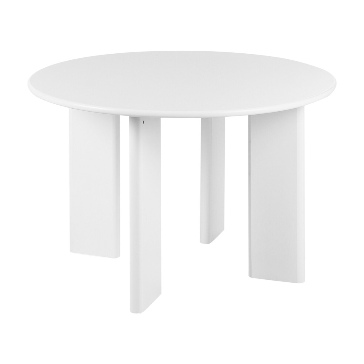 Stół do jadalni okrągły 120 cm biały COSMO