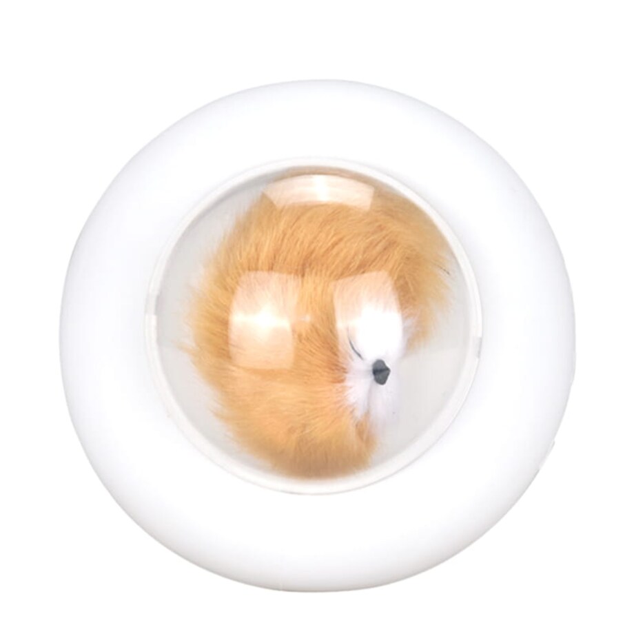 Silikonowa lampka nocna z pieskiem w UFO