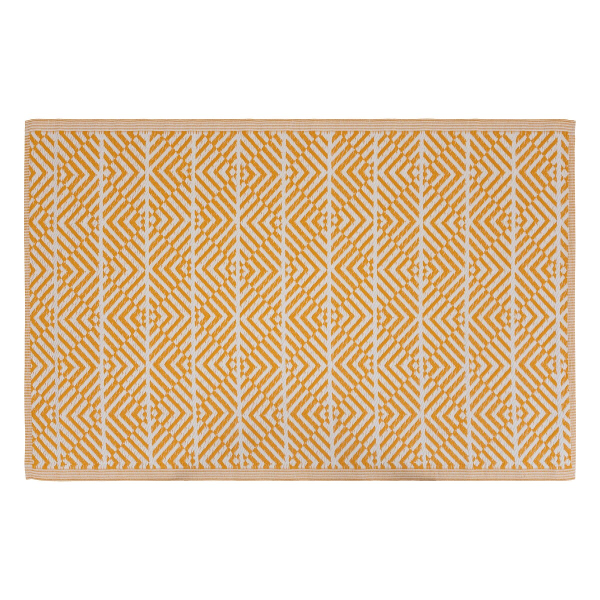 Dywanik zewnętrzny na taras 120 x 180 cm, geometryczny wzór