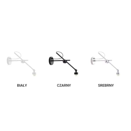Kinkiet przegubowy lampa ścienna lampa na ścianę regulowany z abażurem walec MODERN