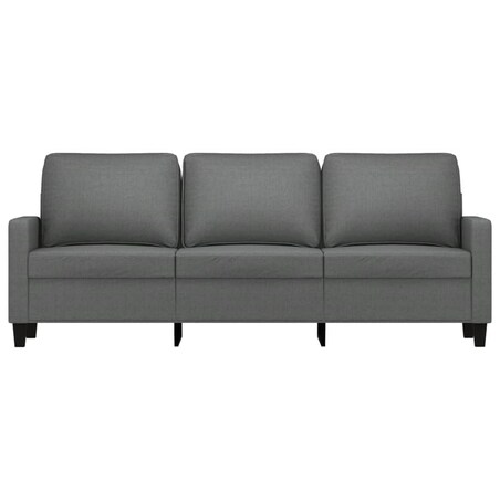 vidaXL Sofa 3-osobowa, ciemnoszara, 180 cm, tapicerowana tkaniną