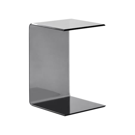 Stolik pomocniczy LOURDES Szkło Czarny