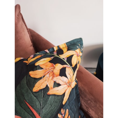 Poszewka dekoracyjna o motywie roślinnym 45x45