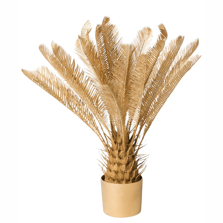 Sztuczna roślina ARECA PALM TREE 70 cm Złoty