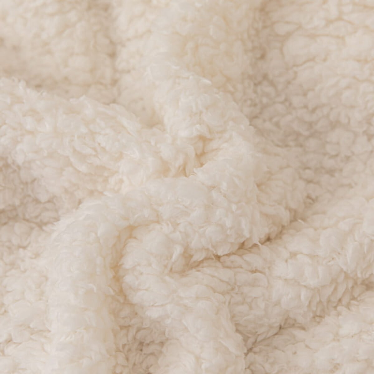 KOC BUKLA NARZUTA PLED NA ŁÓŻKO 80x160 CM KREM CIEPŁY MILUTKI BOUCLE