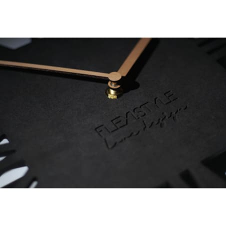 Zegar ścienny Loft Piccolo kwadratowy Czarny 30cm