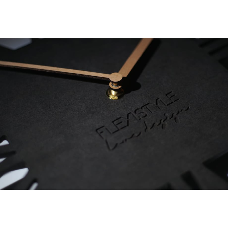 Zegar ścienny Loft Piccolo kwadratowy Czarny 30cm