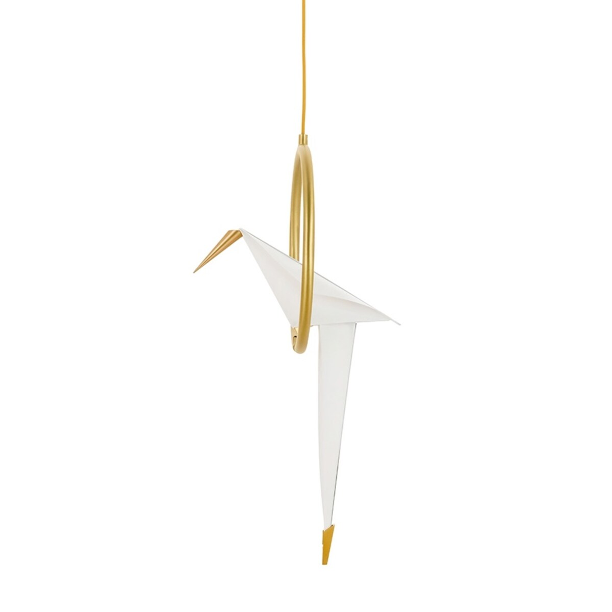 Lampa wisząca Loro MSE1501100121 dekoracyjna LED 12W 3000K ptak biały złoty