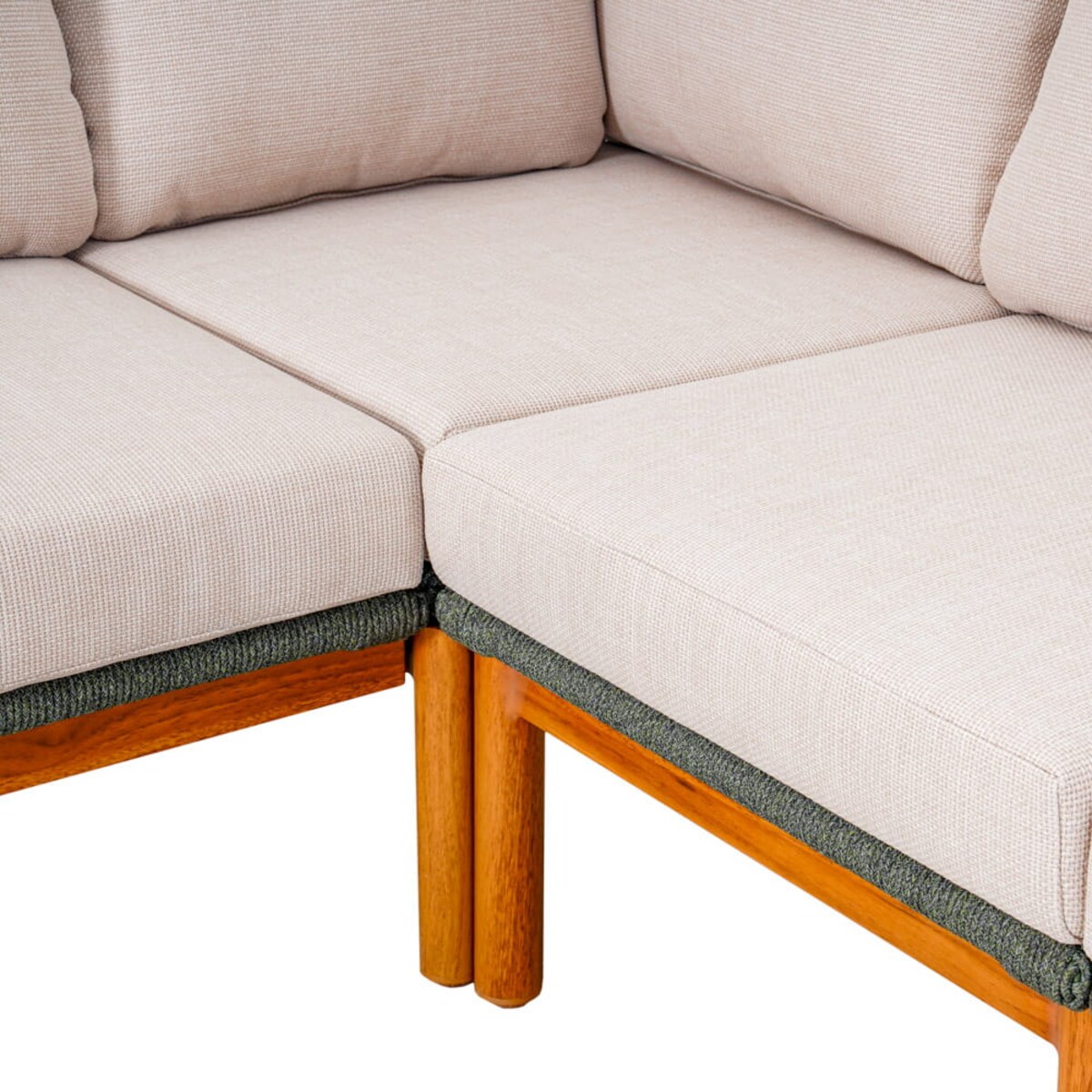 Zestaw mebli ogrodowych narożnych Auro, komplet wypoczynkowy beżowy