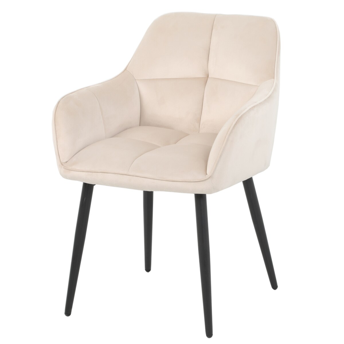 Krzesło kaszmirowe ELIOR welurowe tapicerowane do salonu jadalni