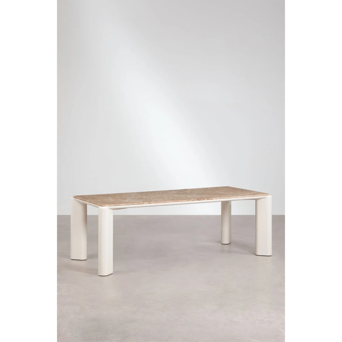 Prostokątny stół do jadalni 220x100 cm z MDF i marmuru Zanzibar